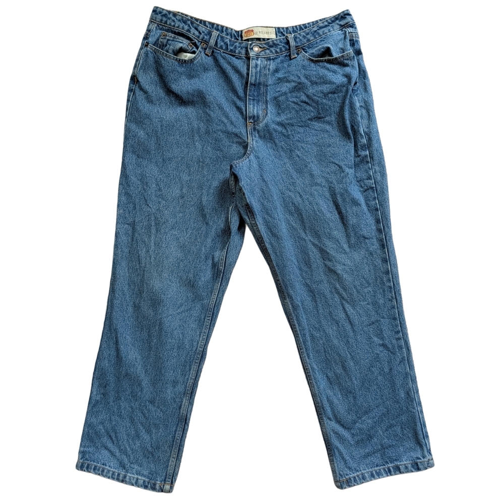 Route 66 Classic Medium Wash Blue Relaxed Denim Jeans Size 18S (Short)
